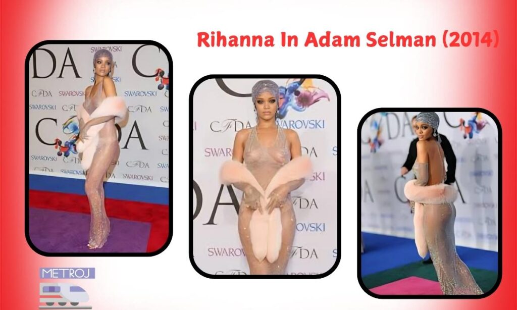 Rihanna In Adam Selman (2014)