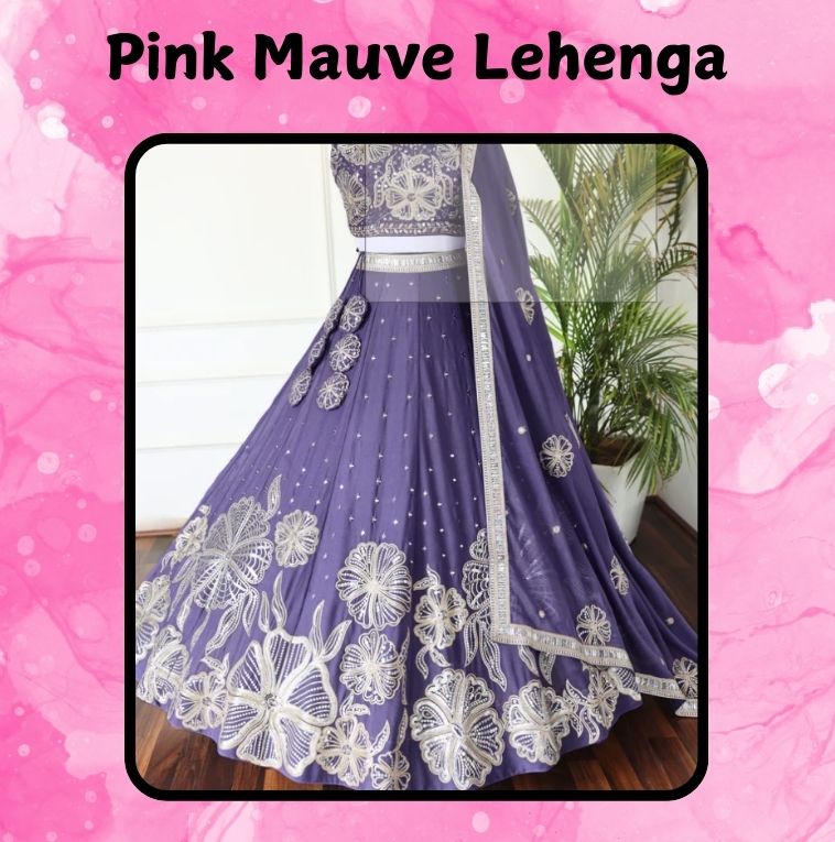 Pink Mauve Lehenga